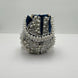 Blue Pearl Work Potli Bag (Bucket Bag)